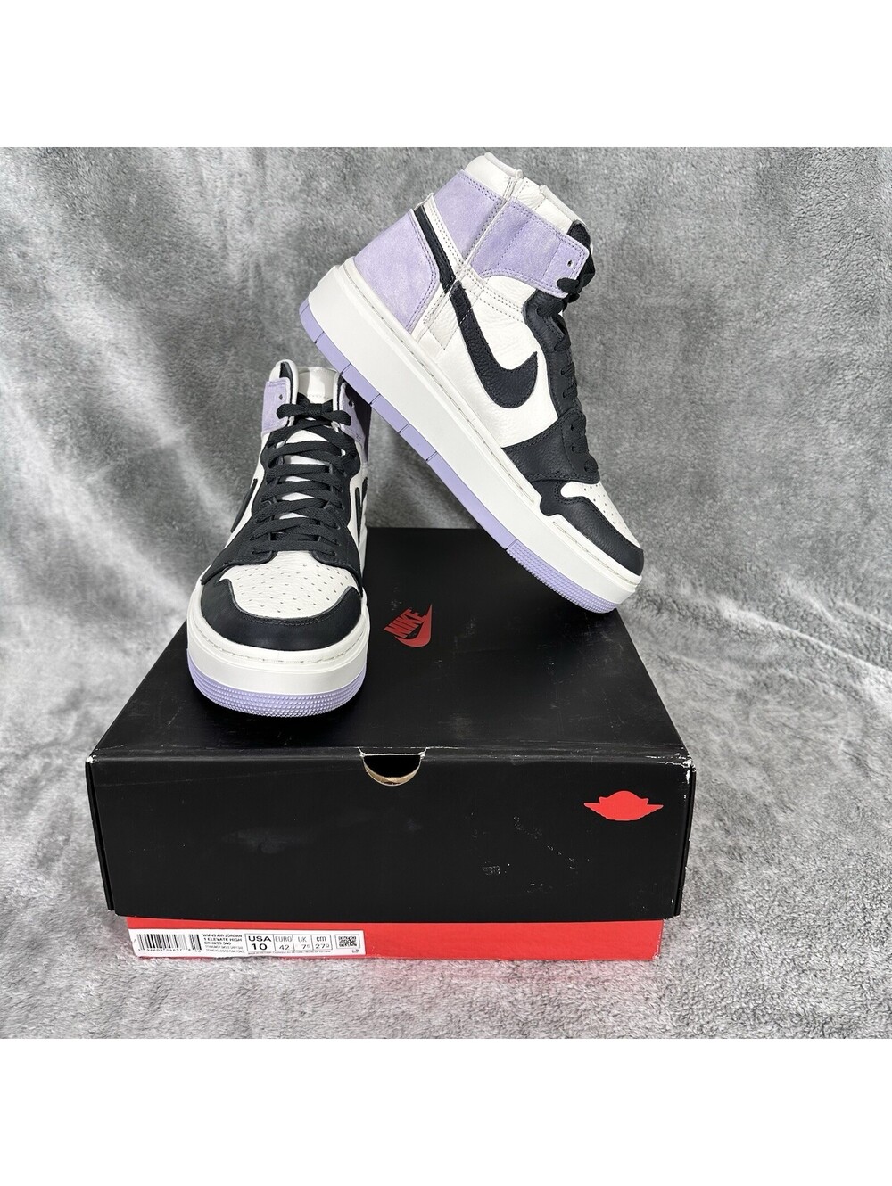 Nike Women’s 10 Air Jordan 1 Elevate High Titanium Dark Smoke Grey (DN3253-500)